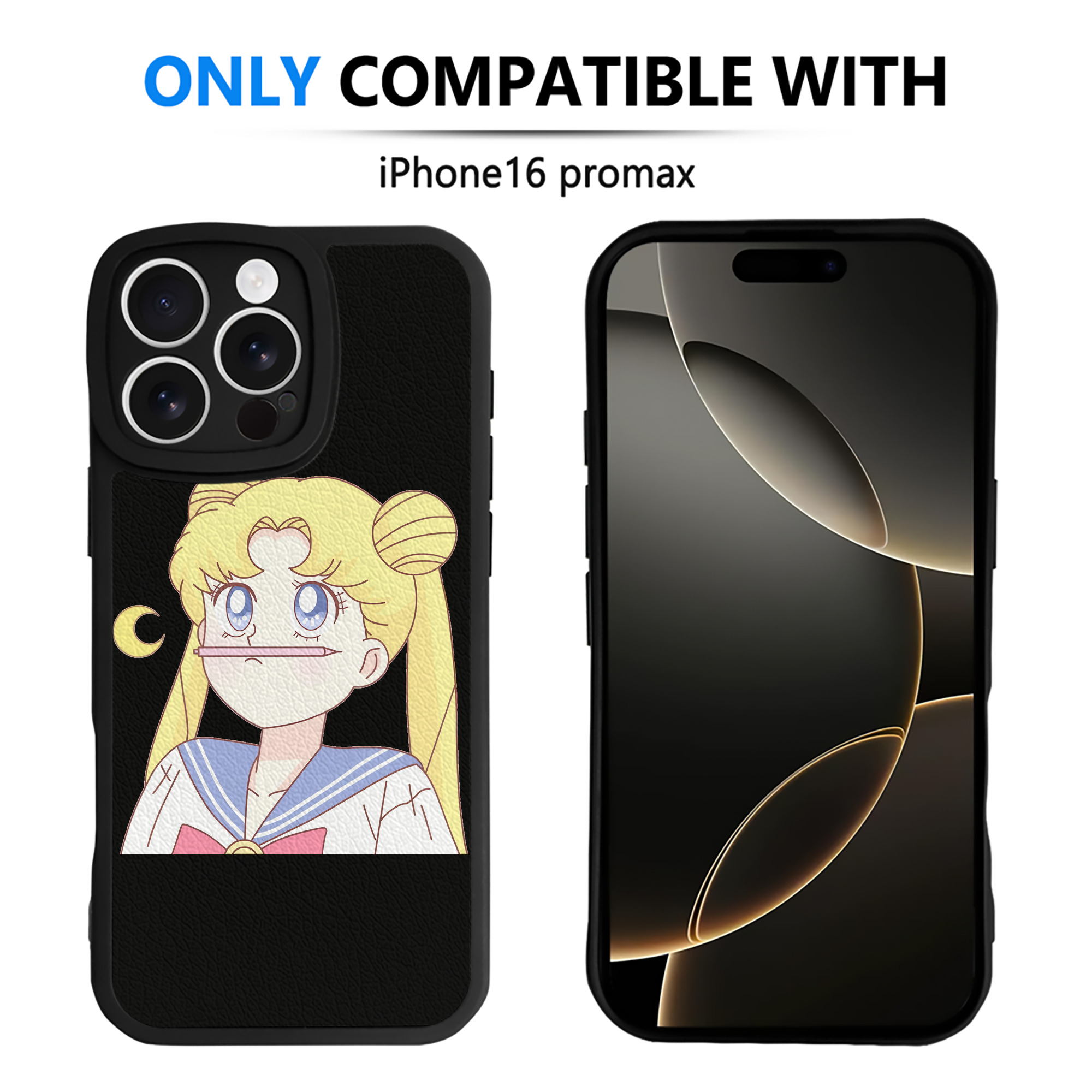 （画像用） 美少女戦士セーラームーン 愛野 美奈子 あいの みなこ Sailor Moon Aino Minako 【iPhone 16シリーズ対応】シリコンスマホケース（レザー調） 材質：シリコン